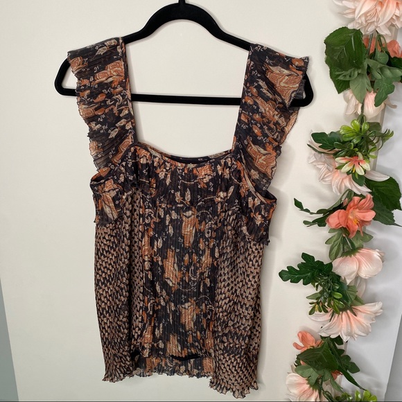 NWT Anthropologie LetMeBe Olympia Pintucked Blouse - Picture 5 of 8